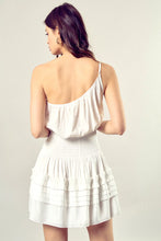 Load image into Gallery viewer, PLEATED DETAIL ONE SHOULDER CAMI DRESS
