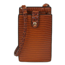 Load image into Gallery viewer, Croc Alligator Crossbody Bag Cell Phone Purse
