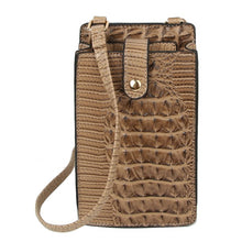 Load image into Gallery viewer, Croc Alligator Crossbody Bag Cell Phone Purse
