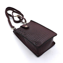 Load image into Gallery viewer, Croc Alligator Crossbody Bag Cell Phone Purse
