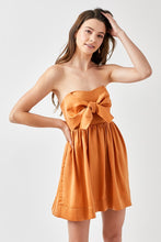 Load image into Gallery viewer, TIE FRONT TUBE ROMPER DRESS*
