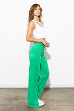 Load image into Gallery viewer, FRONT SLIT WIDE LEG TENCEL PANTS*
