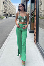 Load image into Gallery viewer, FRONT SLIT WIDE LEG TENCEL PANTS*
