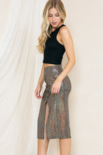 Load image into Gallery viewer, High Waist Sequin Skirt
