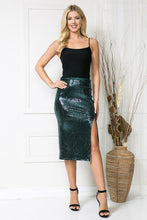 Load image into Gallery viewer, High Waist Sequin Skirt

