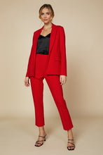 Load image into Gallery viewer, Red KNIT PINTUCK PANTS
