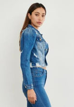Load image into Gallery viewer, Shoulder Denim Jacket freeshipping - Believe Inspire Beauty
