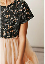 Load image into Gallery viewer, Pink Tulle with Floral Print Dress - Mini Beauties
