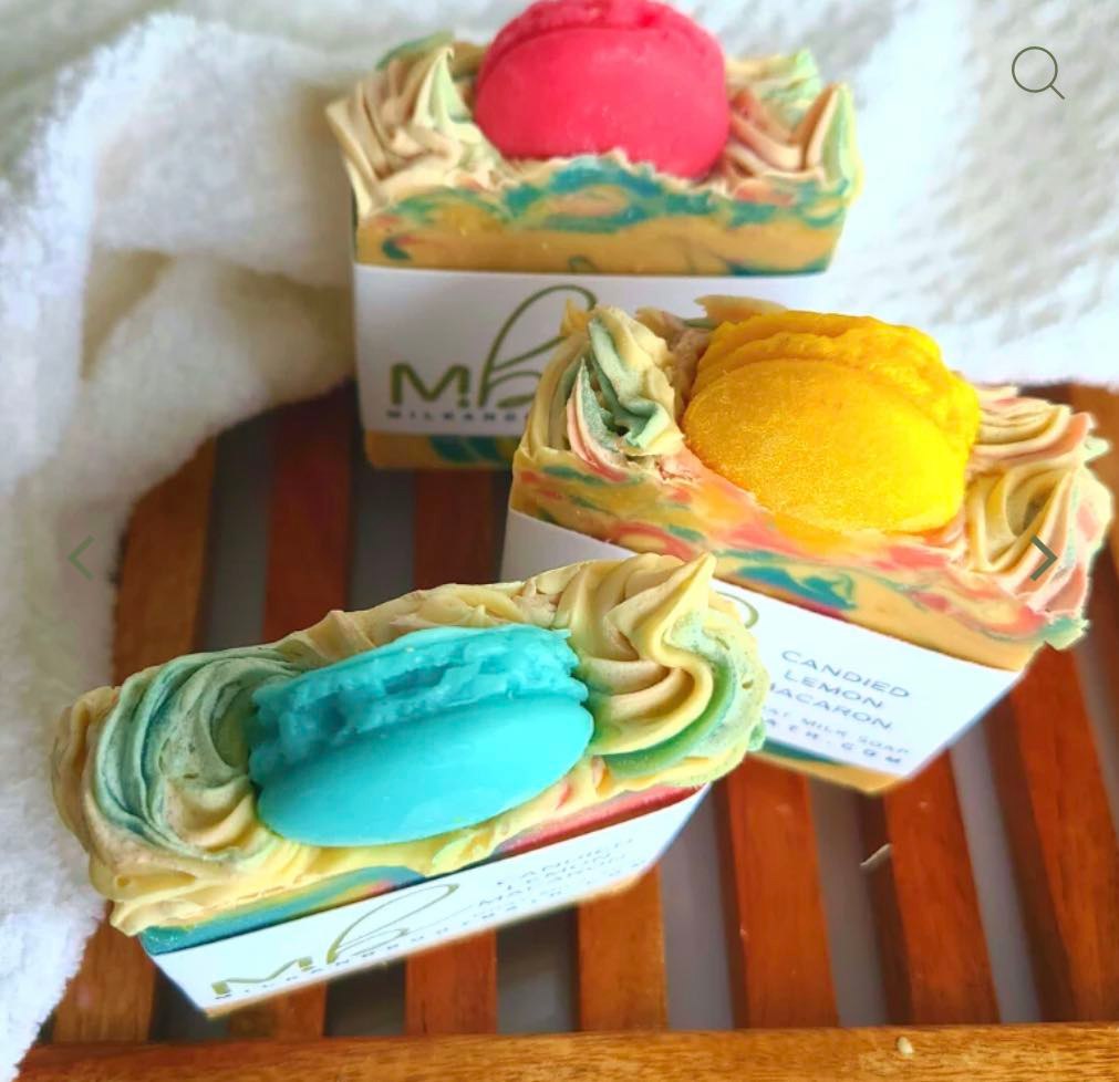 Candied Lemon Macaron Goat Milk Soap