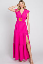 Load image into Gallery viewer, Tiered Side Slit Maxi Dress
