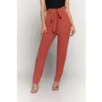 Load image into Gallery viewer, Rust Paper Bag Tapered Pants
