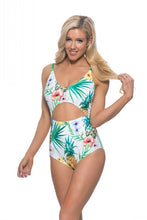 Load image into Gallery viewer, Pineapple cutout one piece swimsuit*

