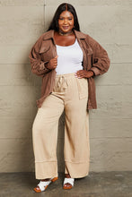 Load image into Gallery viewer, Cozy Girl Full Size Button Down Shacket
