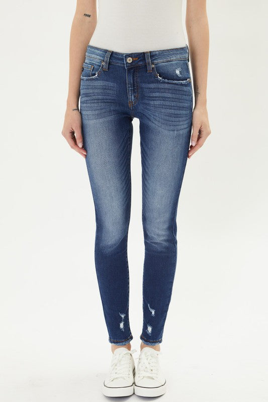 Mid rise skinny Kan Can jeans - Believe Inspire Beauty 