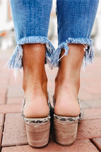 Load image into Gallery viewer, Mid Heel Leopard Sandals - Believe Inspire Beauty 
