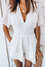 Load image into Gallery viewer, Eyelet Kimono Sleeve Romper - Believe Inspire Beauty 
