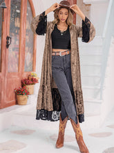 Load image into Gallery viewer, Flare Sleeve Lace Trim Cardigan
