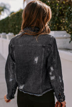 Load image into Gallery viewer, Black Jean jacket freeshipping - Believe Inspire Beauty

