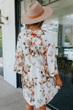 Load image into Gallery viewer, White Floral V-neck Dress
