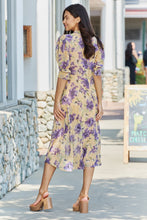 Load image into Gallery viewer, Floral Midi Dress in Yellow
