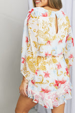 Load image into Gallery viewer, Floral Ruffled V-Neck Romper
