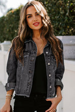 Load image into Gallery viewer, Black Jean jacket freeshipping - Believe Inspire Beauty
