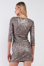 Load image into Gallery viewer, Sequin Embroidery Fitted Mini Dress
