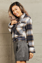 Load image into Gallery viewer, Cropped Plaid Shacket
