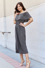 Load image into Gallery viewer, Off The Shoulder Midi Dress in Black
