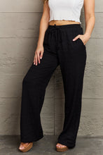 Load image into Gallery viewer, Textured High Waisted Pant in Black
