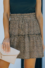 Load image into Gallery viewer, Leopard Ruffle Skirt
