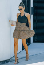 Load image into Gallery viewer, Leopard Ruffle Skirt
